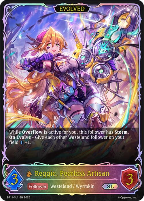 Reggie, Peerless Artisan (Evolved) (SL) - BP11: Bullet of Fate (BP11-SL11EN) - Trinity Hobby