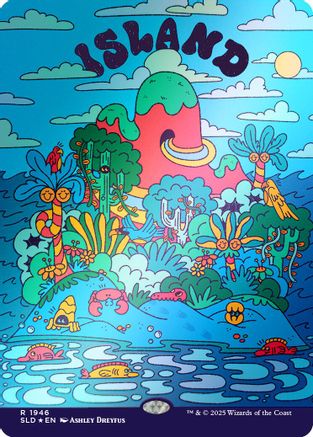 Island (1946) (Rainbow Foil)  [Foil]  (SLD-1946) - [Secret Lair Drop Series] - Trinity Hobby