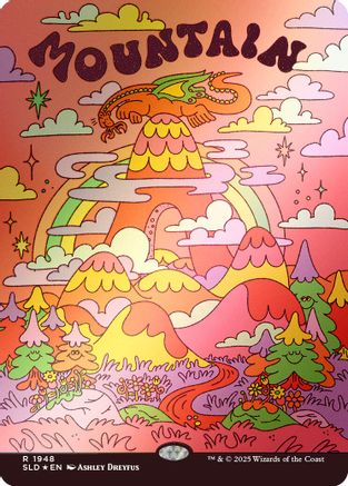 Mountain (1948) (Rainbow Foil)  [Foil]  (SLD-1948) - [Secret Lair Drop Series] - Trinity Hobby