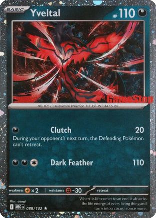 Yveltal (Game Stop) - (088/null) Holofoil [Miscellaneous Cards & Products]