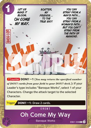 Oh Come My Way (Pirate Foil) (EB01-038) - [Premium Booster -The Best- Vol. 2] Foil - Trinity Hobby