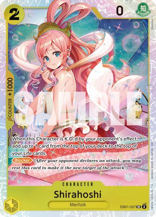 Shirahoshi (Reprint) (EB01-057) - [Premium Booster -The Best- Vol. 2] Foil - Trinity Hobby