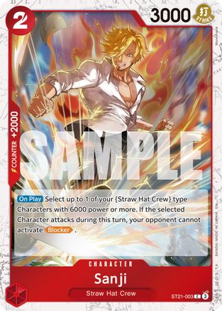 Sanji - ST21-003 (Pirate Foil) (ST21-003) - [Premium Booster -The Best- Vol. 2] Foil - Trinity Hobby