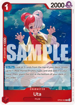 Uta (Reprint) (OP09-002) - [Premium Booster -The Best- Vol. 2] Foil - Trinity Hobby