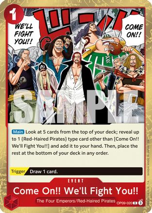 Come On!! We'll Fight You!! (Reprint) (OP09-020) - [Premium Booster -The Best- Vol. 2] Foil - Trinity Hobby