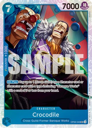 Crocodile - OP09-046 (Reprint) (OP09-046) - [Premium Booster -The Best- Vol. 2] Foil - Trinity Hobby