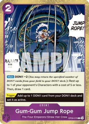 Gum-Gum Jump Rope (Pirate Foil) (OP09-079) - [Premium Booster -The Best- Vol. 2] Foil - Trinity Hobby