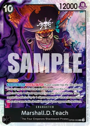Marshall.D.Teach - OP09-093 (Reprint) (OP09-093) - [Premium Booster -The Best- Vol. 2] Foil - Trinity Hobby