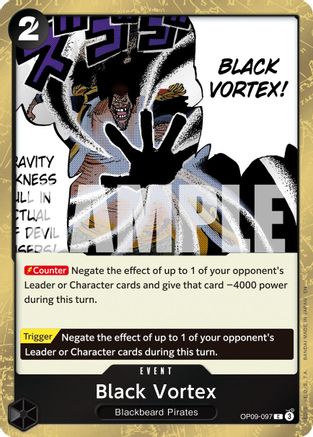 Black Vortex (Pirate Foil) (OP09-097) - [Premium Booster -The Best- Vol. 2] Foil - Trinity Hobby