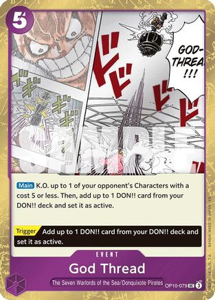 God Thread (Pirate Foil) (OP10-079) - [Premium Booster -The Best- Vol. 2] Foil - Trinity Hobby
