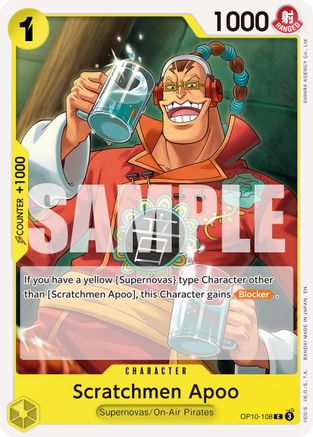 Scratchmen Apoo - OP10-108 (Reprint) (OP10-108) - [Premium Booster -The Best- Vol. 2] - Trinity Hobby