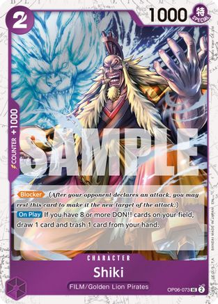 Shiki (Pirate Foil) (OP06-073) - [Premium Booster -The Best- Vol. 2] Foil - Trinity Hobby