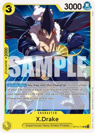 X.Drake (Reprint) (OP10-114) - [Premium Booster -The Best- Vol. 2] - Trinity Hobby
