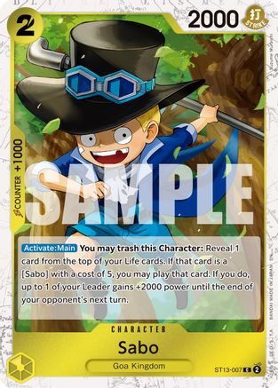Sabo - ST13-007 (Pirate Foil) (ST13-007) - [Premium Booster -The Best- Vol. 2] Foil - Trinity Hobby