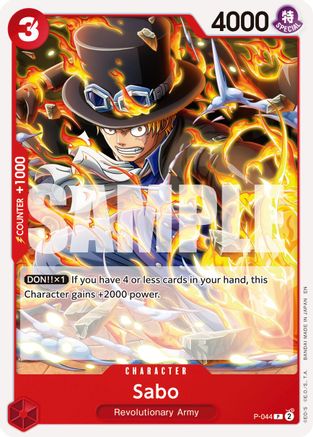 Sabo - P-044 (Reprint) (P-044) - [Premium Booster -The Best- Vol. 2] - Trinity Hobby