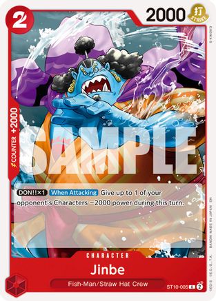 Jinbe - ST10-005 (Reprint) (ST10-005) - [Premium Booster -The Best- Vol. 2] - Trinity Hobby