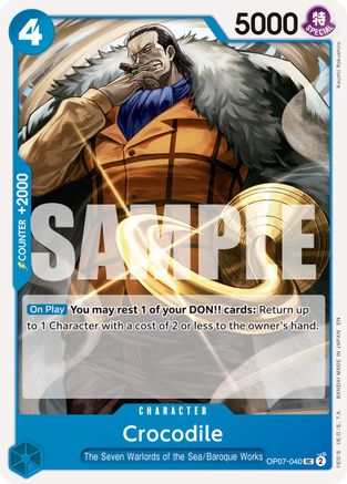 Crocodile - OP07-040 (Reprint) (OP07-040) - [Premium Booster -The Best- Vol. 2] - Trinity Hobby