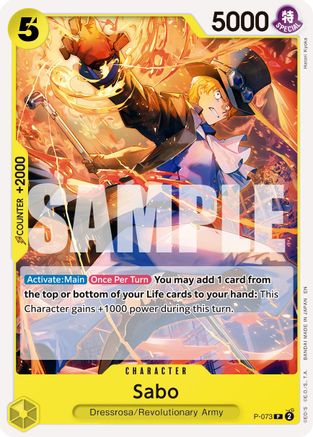 Sabo - P-073 (Reprint) (P-073) - [Premium Booster -The Best- Vol. 2] - Trinity Hobby