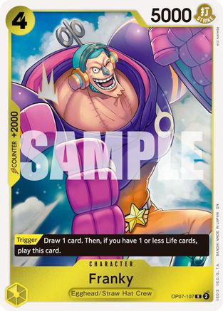 Franky - OP07-107 (Reprint) (OP07-107) - [Premium Booster -The Best- Vol. 2] Foil - Trinity Hobby