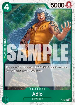 Adio (Pirate Foil) (P-078) - [Premium Booster -The Best- Vol. 2] Foil - Trinity Hobby