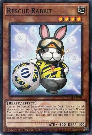 Rescue Rabbit [EFC1-EN001] - eFootball Collaboration Promos Limited - Parallel Rare - Trinity Hobby