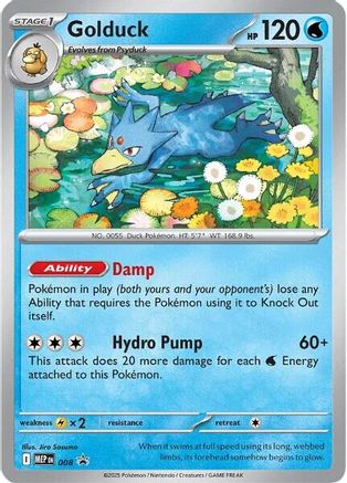 Golduck - 008  - (008) Holofoil [ME Mega Evolution Promo] - Trinity Hobby