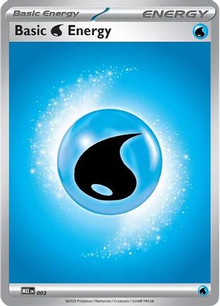 Basic Water Energy - (003) Reverse Holofoil [MEE Mega Evolution Energies] - Trinity Hobby