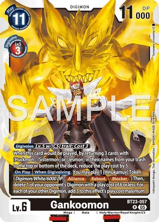 Gankoomon (BT23-057) - [Hackers' Slumber] Foil - Trinity Hobby