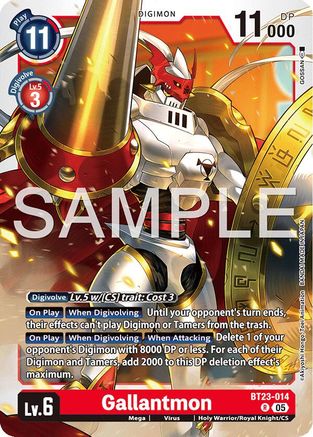 Gallantmon (BT23-014) - [Hackers' Slumber] Foil - Trinity Hobby