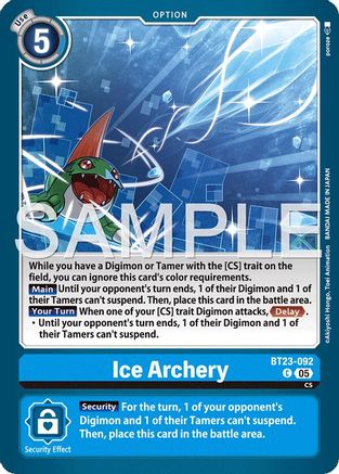 Ice Archery (BT23-092) - [Hackers' Slumber] - Trinity Hobby