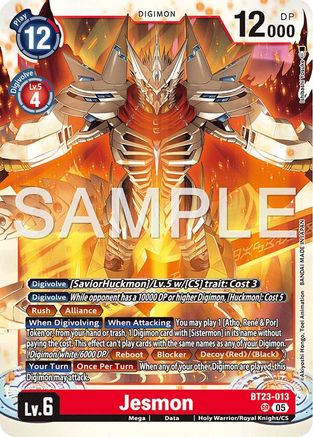 Jesmon (BT23-013) - [Hackers' Slumber] Foil - Trinity Hobby