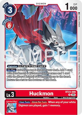 Huckmon (BT23-006) - [Hackers' Slumber] Foil