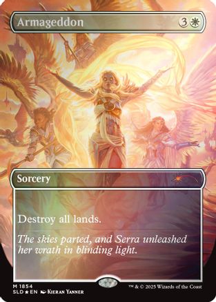Armageddon (Rainbow Foil)  [Foil]  (SLD-1854) - [Secret Lair Drop Series] - Trinity Hobby