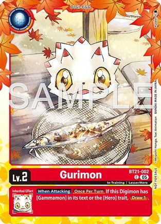 Gurimon (Regulation Battle Vol.3 Participant) (BT21-002) - [World Convergence] Foil - Trinity Hobby