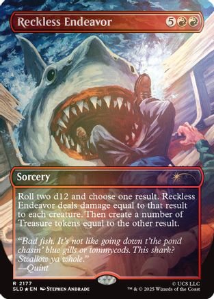 Reckless Endeavor (Rainbow Foil)  [Foil]  (SLD-2177) - [Secret Lair Drop Series] - Trinity Hobby