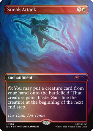 Sneak Attack (Rainbow Foil)  [Foil]  (SLD-2178) - [Secret Lair Drop Series] - Trinity Hobby
