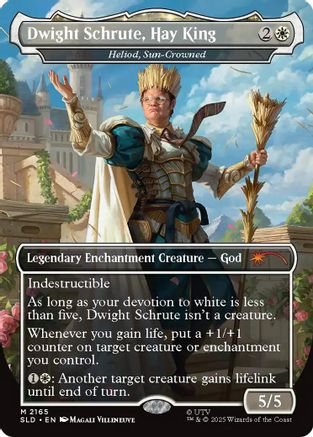 Dwight Schrute, Hay King - Heliod, Sun-Crowned  (SLD-2165) - [Secret Lair Drop Series] - Trinity Hobby