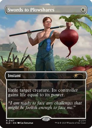 Swords to Plowshares (2167)  [Foil]  (SLD-2167) - [Secret Lair Drop Series] - Trinity Hobby