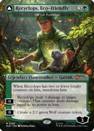 Recyclops, Eco-friendly - Garruk Relentless  [Foil]  (SLD-2169) - [Secret Lair Drop Series] - Trinity Hobby