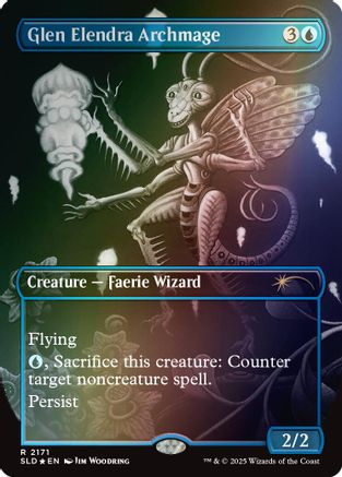Glen Elendra Archmage (2171) (Rainbow Foil)  [Foil]  (SLD-2171) - [Secret Lair Drop Series] - Trinity Hobby