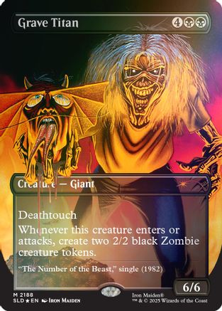 Grave Titan (2188) (Rainbow Foil)  [Foil]  (SLD-2188) - [Secret Lair Drop Series] - Trinity Hobby