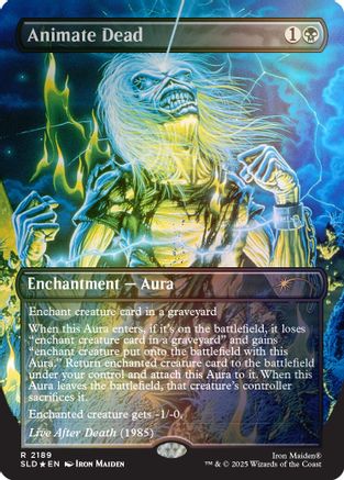 Animate Dead (Rainbow Foil)  [Foil]  (SLD-2189) - [Secret Lair Drop Series] - Trinity Hobby