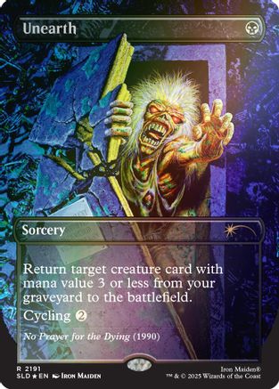 Unearth (Rainbow Foil)  [Foil]  (SLD-2191) - [Secret Lair Drop Series] - Trinity Hobby