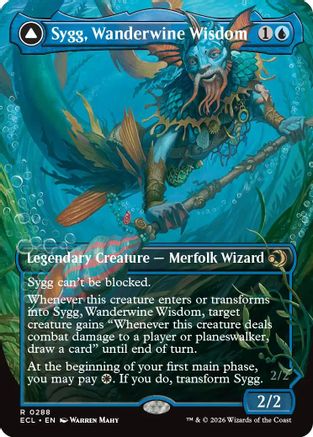 Sygg, Wanderwine Wisdom (Borderless)  [Foil]  (ECL-288) - [Lorwyn Eclipsed] - Trinity Hobby
