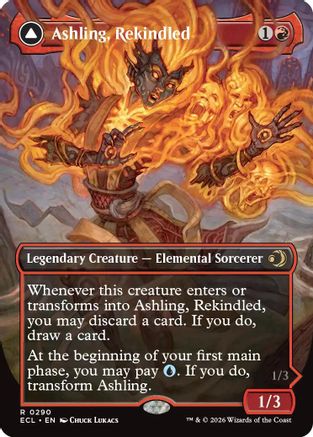 Ashling, Rekindled (Borderless)  (ECL-290) - [Lorwyn Eclipsed] - Trinity Hobby
