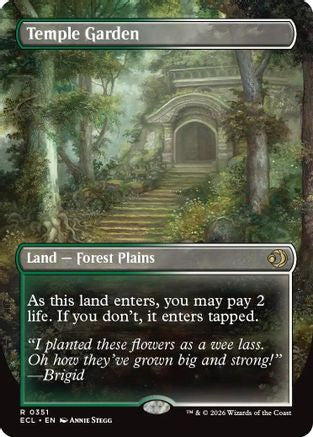 Temple Garden (Borderless)  (ECL-351) - [Lorwyn Eclipsed] - Trinity Hobby