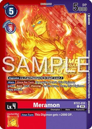 Meramon (Judge Pack 2025 Wave 2) (BT22-010) - [Cyber Eden] Foil - Trinity Hobby