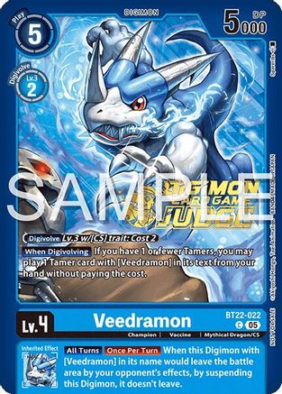 Veedramon (Judge Pack 2025 Wave 2) (BT22-022) - [Cyber Eden] Foil - Trinity Hobby