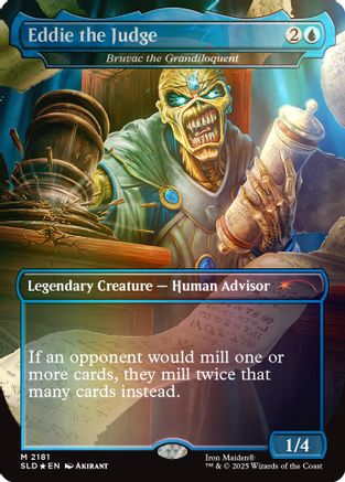 Eddie the Judge - Bruvac the Grandiloquent (Rainbow Foil)  [Foil]  (SLD-2181) - [Secret Lair Drop Series] - Trinity Hobby