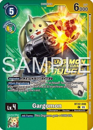 Gargomon (Judge Pack 2025 Wave 2) (BT22-046) - [Cyber Eden] Foil - Trinity Hobby